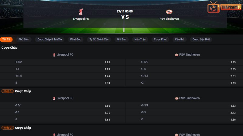 Liverpool vs PSV