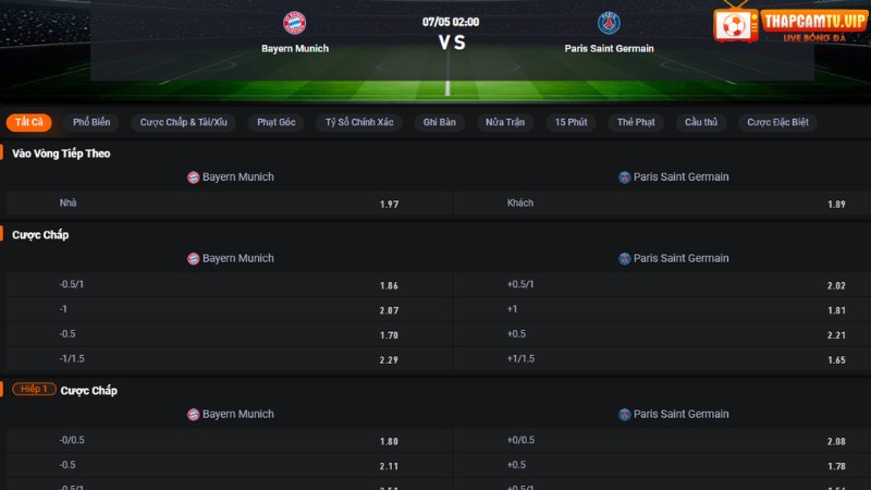 Bayern Munich vs PSG