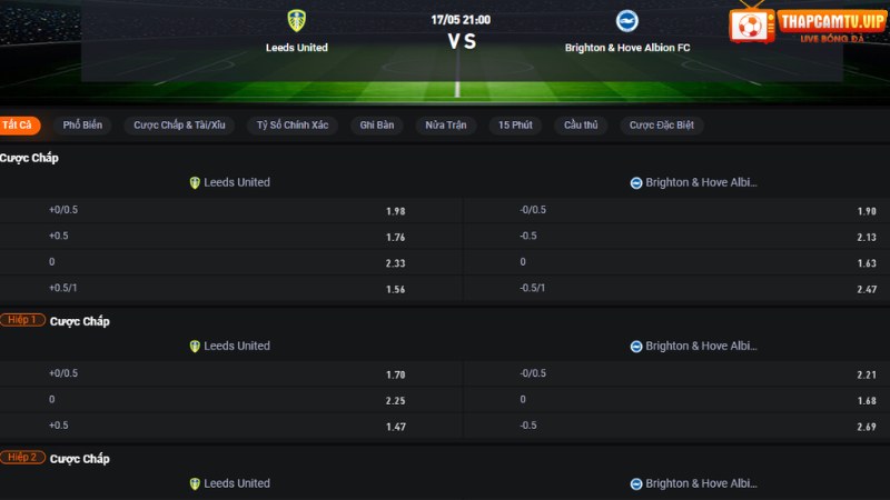 Leeds vs Brighton